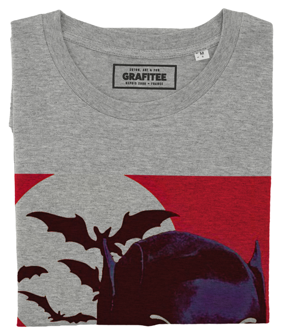 T-shirt Batman Adam West gris chiné plié