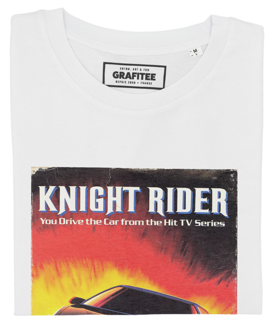 T-shirt Knight Rider Nintendo blanc plié