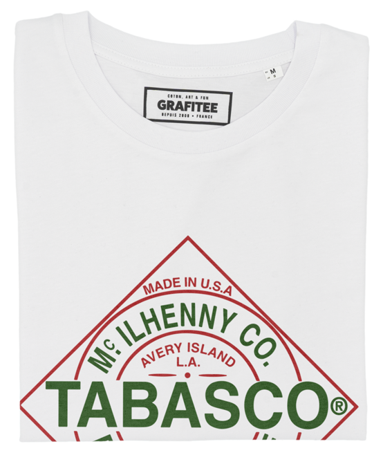 T-shirt Tabasco blanc plié