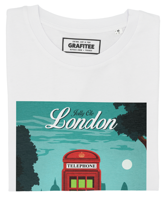 T-shirt Londres blanc plié