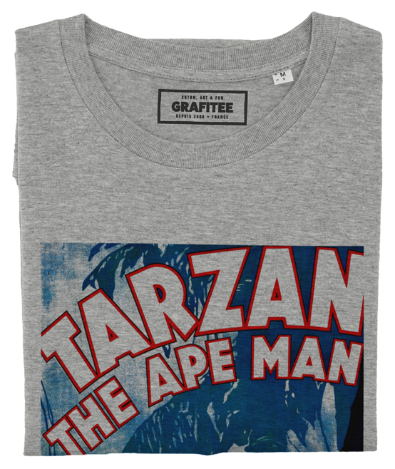 T-shirt Tarzan gris chiné plié