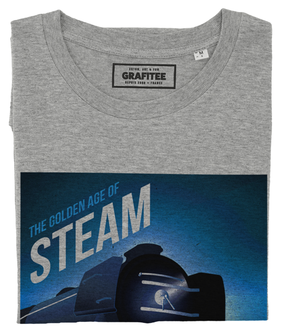T-shirt The Golden Age of Steam gris chiné plié