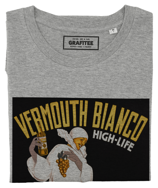 T-shirt Vermouth Bianco Isolabella gris chiné plié
