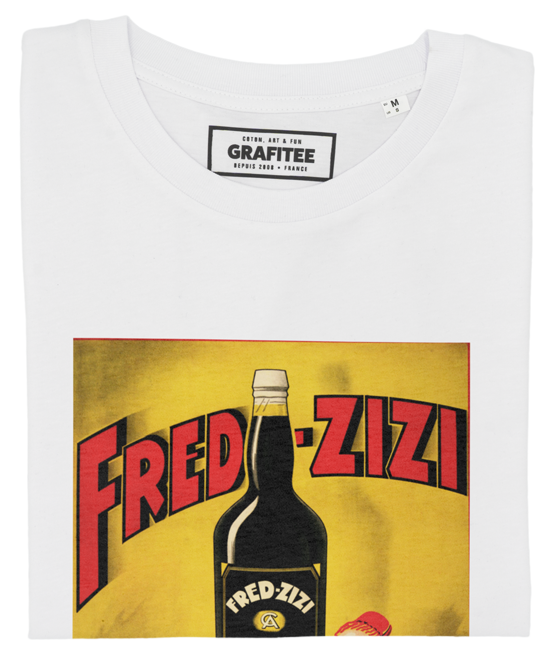 T-shirt Fred Zizi blanc plié