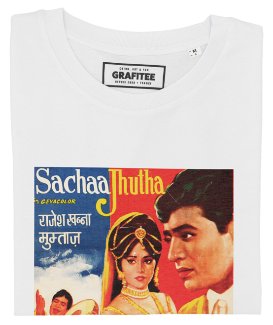 T-shirt Sachaa Jhutha blanc plié