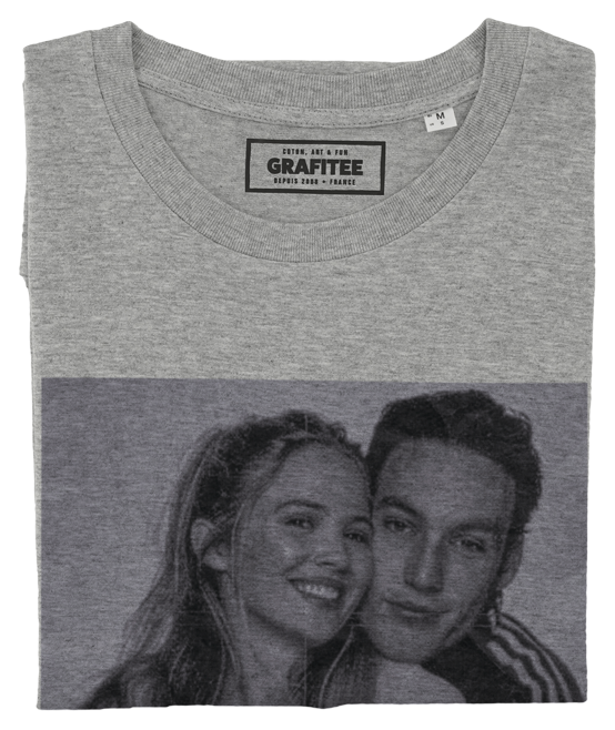 T-shirt Anita + Drazic gris chiné plié