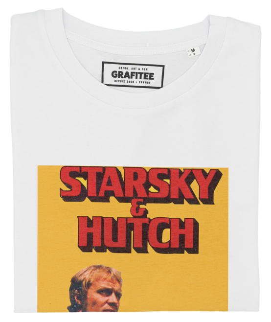 T-shirt Starsky & Hutch blanc plié