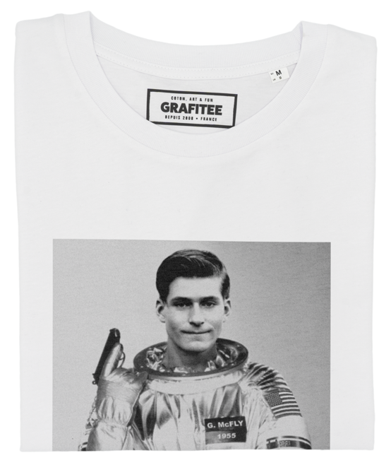 T-shirt George McFly 007 blanc plié