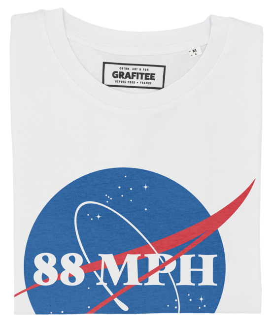 T-shirt NASA x 88 mph blanc plié