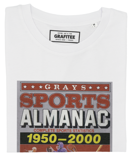 T-shirt Almanac blanc plié