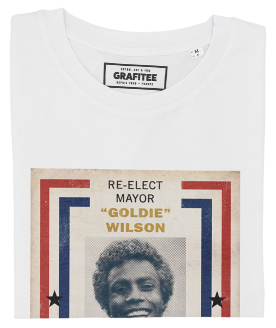 T-shirt Wilson Mayor blanc plié