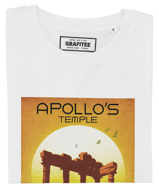 T-shirt Temple d'Apollon blanc plié