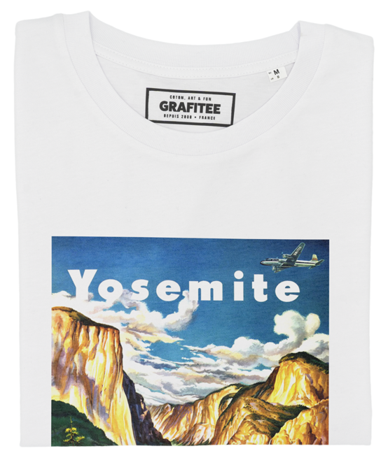 T-shirt Yosemite blanc plié