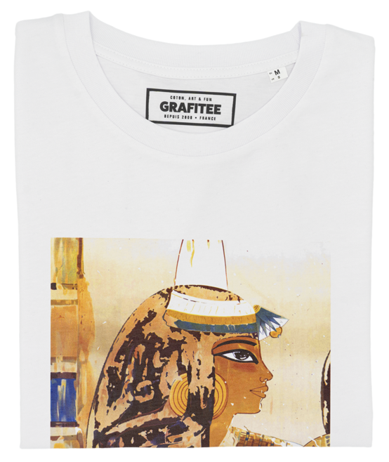 T-shirt Louxor Egypte blanc plié