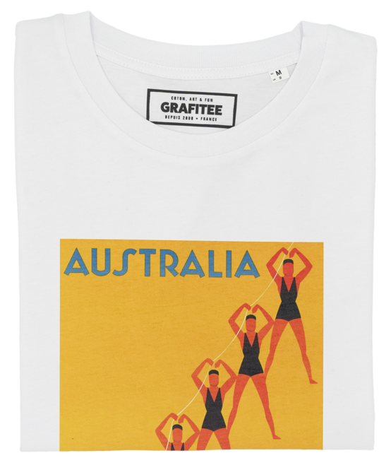 T-shirt Australia Surf Club blanc plié