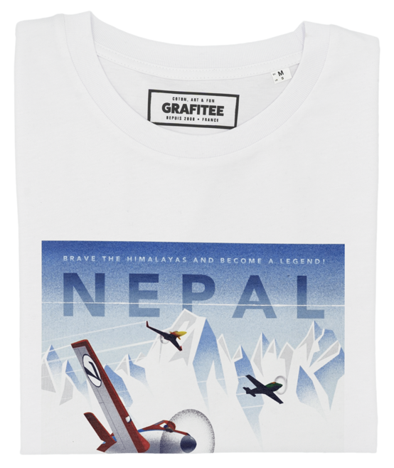 T-shirt Nepal blanc plié