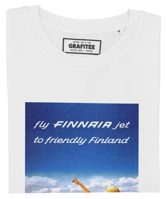 T-shirt Finland blanc plié