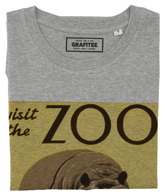 T-shirt Philadelphia Zoo gris chiné plié