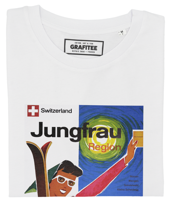 T-shirt Jungfrau blanc plié
