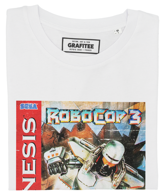 T-shirt Robocop 3 blanc plié