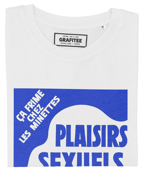 T-shirt Plaisirs au Pensionnat blanc plié