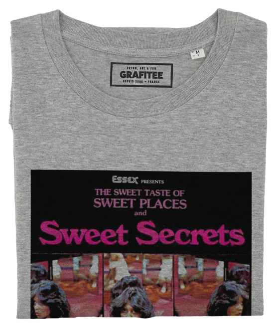 T-shirt Sweet Secrets gris chiné plié