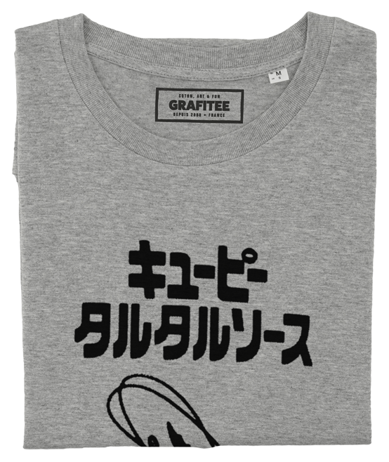 T-shirt Shrimp gris chiné plié