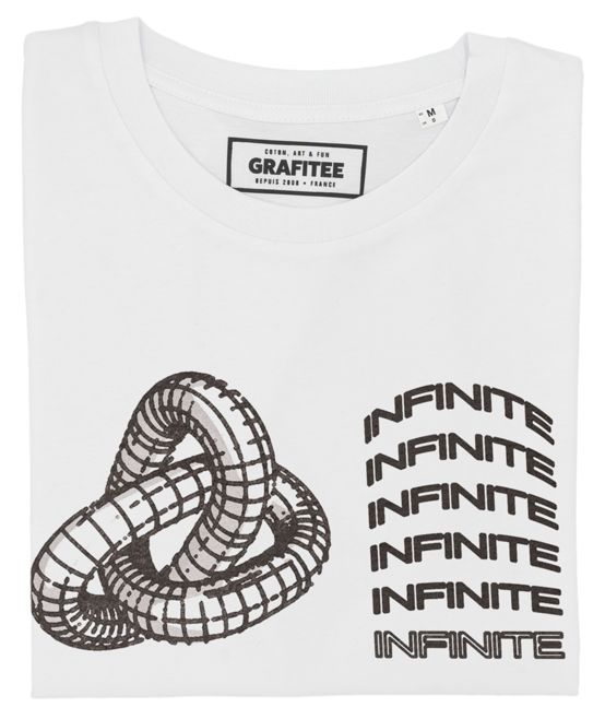 T-shirt Infinite blanc plié