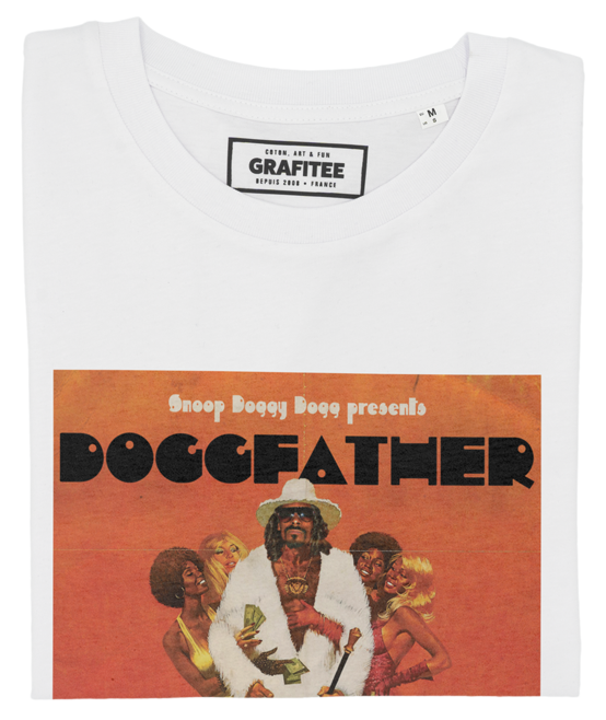 T-shirt Doggfather blanc plié