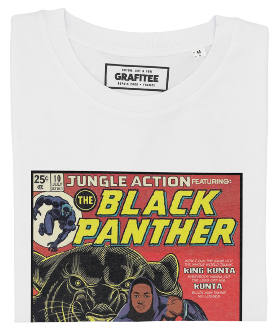 T-shirt Kendrick vs. Black Panther blanc plié