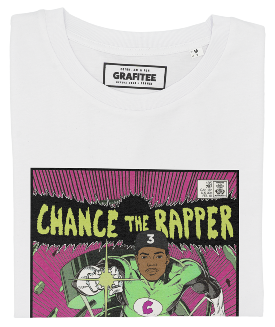 T-shirt Chance The Rapper blanc plié