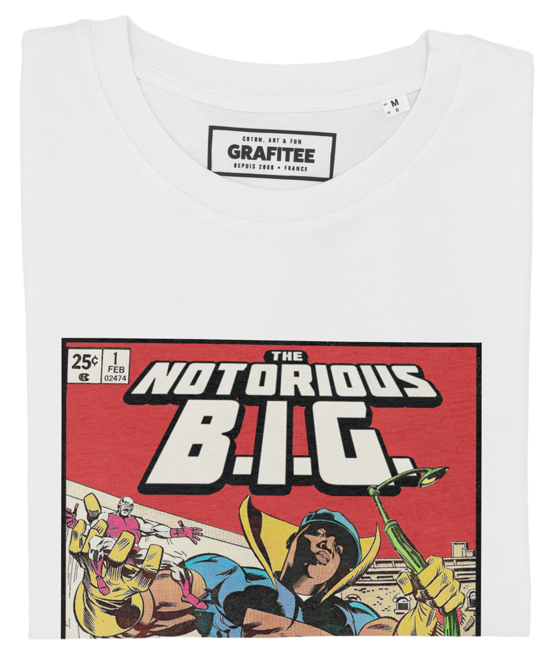 T-shirt The Notorious B.I.G. blanc plié
