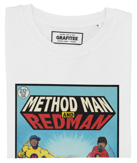 T-shirt Method Man & Redman blanc plié