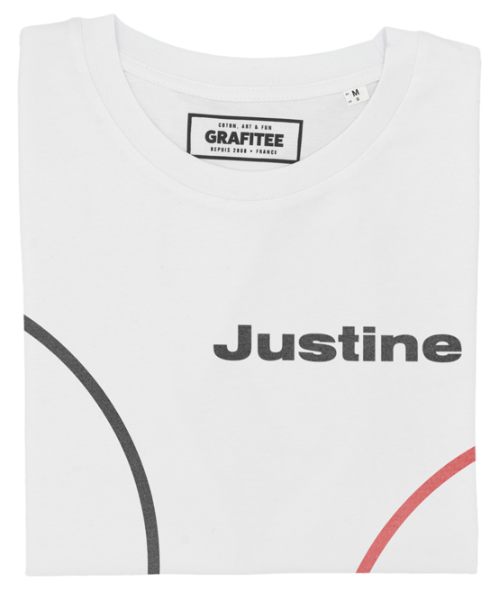 T-shirt Justine Henin blanc plié