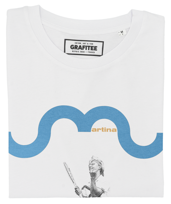 T-shirt Martina Navratilova blanc plié