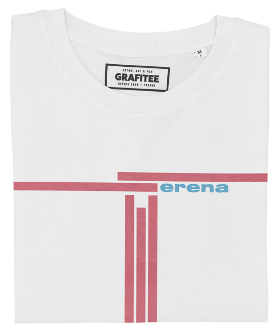 T-shirt Serena Williams blanc plié