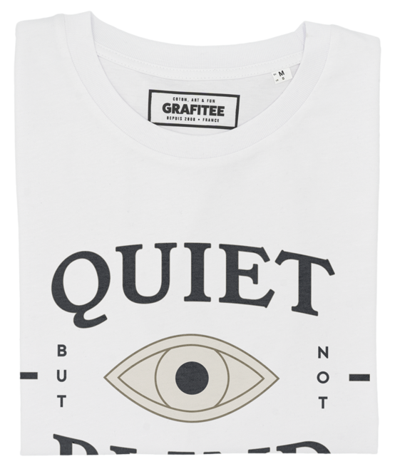 T-shirt Quiet blanc plié