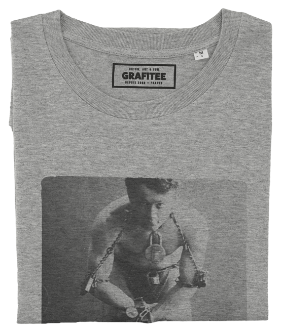 T-shirt Houdini gris chiné plié