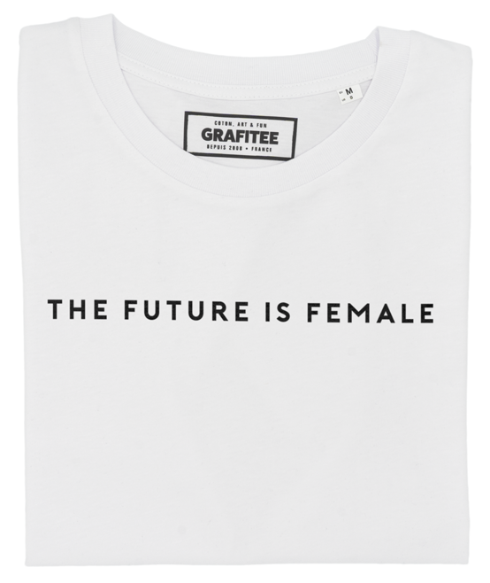 T-shirt The Future Is Female blanc plié