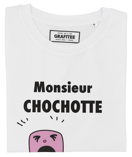 T-shirt Monsieur Chochotte blanc plié