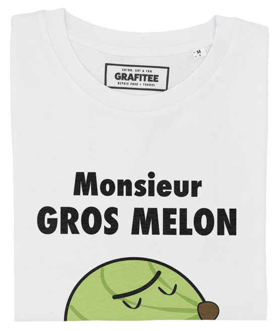 T-shirt Monsieur Gros Melon blanc plié
