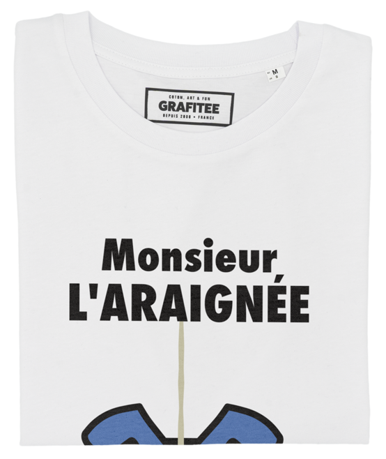 T-shirt Monsieur L'Araignée blanc plié