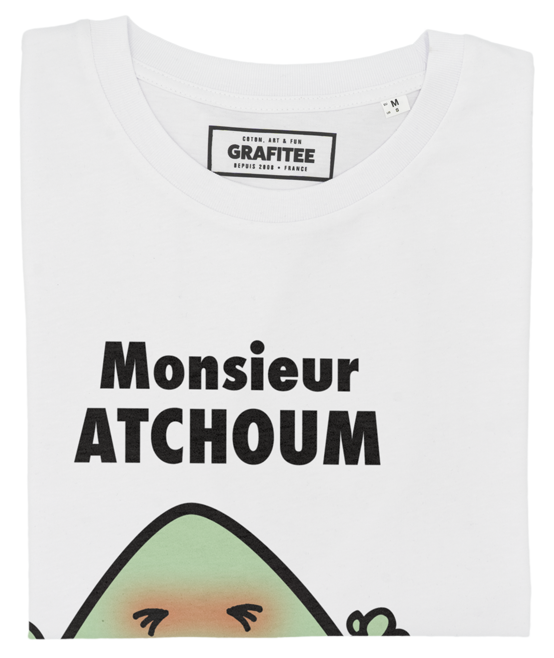 T-shirt Monsieur Atchoum blanc plié