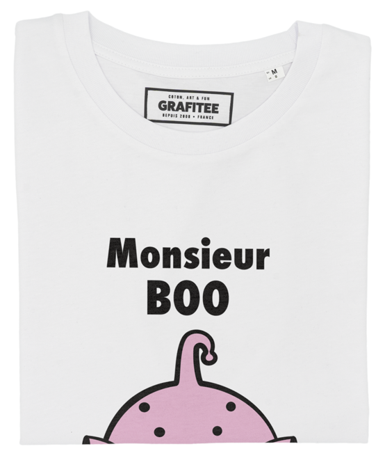 T-shirt Monsieur Boo blanc plié