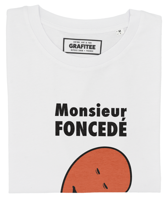 T-shirt Monsieur Foncedé blanc plié