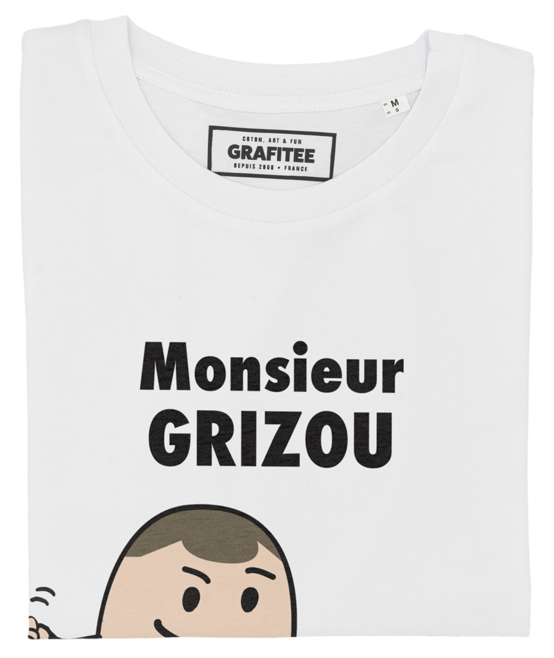 T-shirt Monsieur Grizou blanc plié