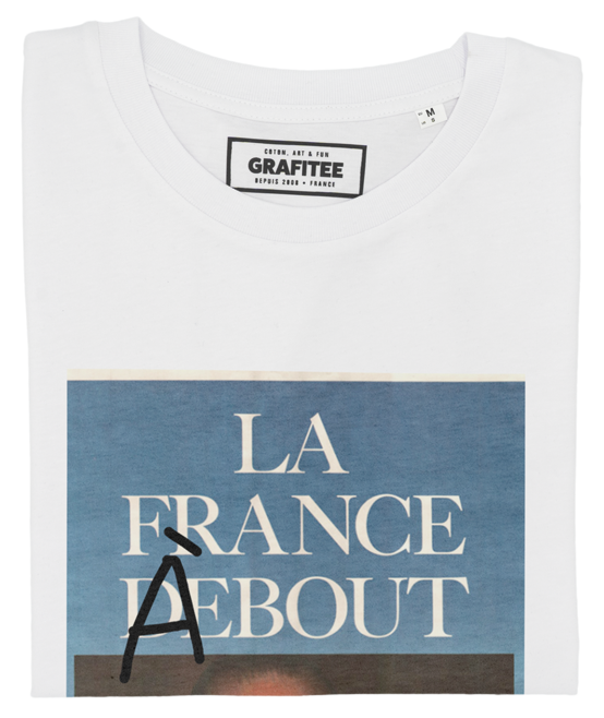 T-shirt La France à Bout blanc plié