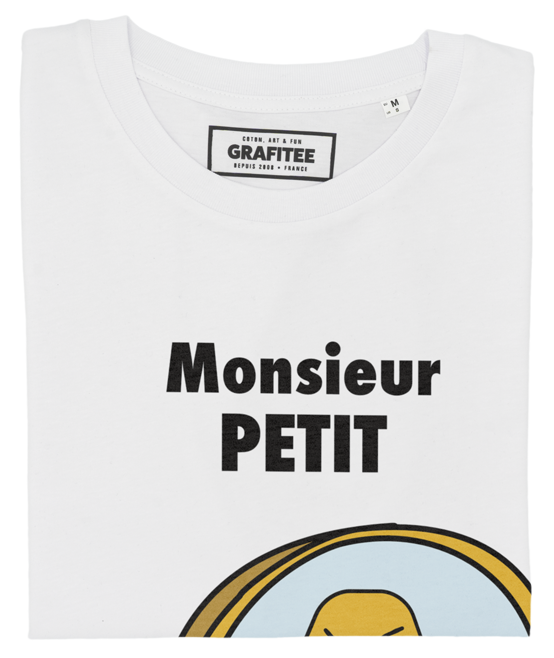 T-shirt Monsieur Petit blanc plié