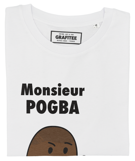 T-shirt Monsieur Pogba blanc plié