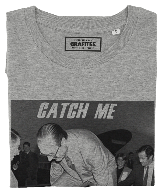 T-shirt Chirac Catch Me gris chiné plié